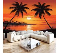Photo Wallpaper Tropical Palm Tree Non-Woven Matt Paste the Wall Mural