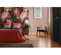 Photo Wallpaper Vintage Floral Flowers Leaves Pink Red Green 39862-1 (4,75£/1qm)