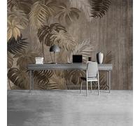 Photo Wallpaper Vintage Tropical Plant Leaves 177.2(W) X118.2(H) inch Wall Mural 3D Wall Art Modern Print Home Decoration Design Picture Bedroom Living Room