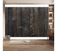 Photo Wallpaper Vintage Wood Board 3D Effect Country Style Wall Mural Decoration Poster Picture Modern Design 250x175 cm Murals Wall Art for Living Room Bedroom Kitchen a-2299