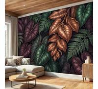 Photo Wallpaper Wall Mural Retro Botanical Silk Wallpaper 400x280cm