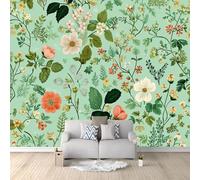 Photo Wallpaper Wall Mural Wildflowers Pastoral Nature Forest Fresh 300 x 210 cm, Non-Woven Green Wall Covering for Bedroom Living Room, Large Modern Home Decor Wall Art Poster