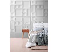 Photo wallpaper wall picture frame stucco strips white grey 39821-1 (5,23£/1qm)