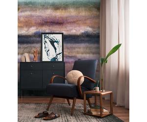 Photo wallpaper watercolor look batik gradient blue brown 39891-1 (4,88£/1qm)