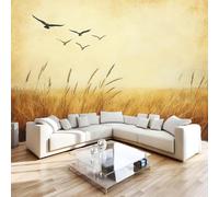 Photo Wallpaper Wheat Field Non-Woven Matt Paste the Wall Mural