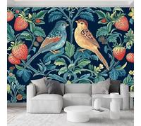 Photo Wallpaper William Morris Traditional Animals Birds, Non-Woven Wall Mural 79 x 55 inch (W x H) - Dining Room Kitchen Classic Living Room Wall Art Poster Mural Wallpaper Decoration