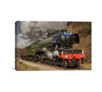 Photo4me Flying Scotsman Canvas Wall Art 50.8 x 76.2 cm | Original photography by Dave Hudspeth Landscape Photography on 260 gsm canvas with a 38 mm pine stretcher, made to order in