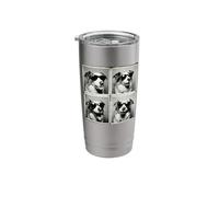 Photobooth Selfies Sunglasses Blue Merle Australian Shepherd Stainless Steel Insulated Tumbler
