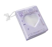 Photocard Binder - 3In Mini Heart Hollow Photo Album - Can Hold 40 Cards,Transparent Card Slots for Easy Viewing,protection of Photos from Scratches,as Star-chasing Album,daily Card Holder
