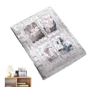 Photocard Binder Sleeves A5, Water Wave Cover Photocard Holde, 40 Pockets 6-hole Four-grid Book, For Storing Organizing Collecting Trading Memory Keeping