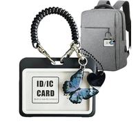 Photocard Holder for Bag - Cute Work Badge Storage Card | Access Control Card Case,For Teens Adults Fans Collectors Hobbyists Home Workplace Apartment Travel Groceries Trade Beur
