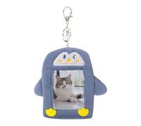 Photocard Holder Keychain Penguin Badge Cover with Keychain