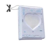 Photocard K-pop Binder - Small Photocard Holder Book With Lovely Pendant, Cute M-ini Photo Album, Love Heart Hollow K-pop Binder Collector Book, Storage Photo Album With Space For Up To 40 Photocards