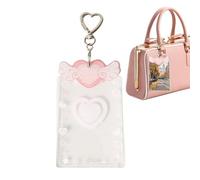 Photocard Key Chain - Photo Card Key Chain er | Photocard Shell Case Protector | Cute Photocard Holder | Cute Acrylic Student Card Holder for Girls, Teens, a