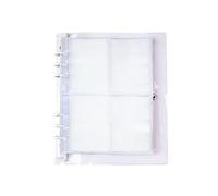 Photocard Sleeves 10 Pack 40 Pockets 6 Ring A5 Binder Sleeves Single-Sided 4 Pocket Page Protector 2.6 * 3.6 Inch,Photo Album Binder Refill Game Cards Photocard.