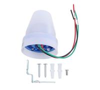 Photocell Sensor Light Control Switch 10A Dusk to Dawn Automatic Outdoor Lighting Detection Circuit for Garden Yard Lamps ABS Material IP33 Rated (AC220V)