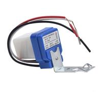 Photocell Sensor Switch 12 V 24 V 220 V 10 A Car Twilight Switch LED Solar Street Light IP65 Auto On Off Light Sensor Wall Light Outdoor Street Lighting Sensor 10 A Load Mast Mounting (220 V)
