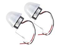 Photocell Sensor Switch, Waterproof Dusk to Dawn Light Controller with Adjustable Sensitivity for Street Garden Path, 220V 12V Auto On Off, White Rain Cover, Wall Mount, 15cm Cable