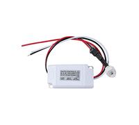 Photoelectric Switch Rainproof 25A 100W Delay Light Control Photo Sensor for Lamps IP44 DC12V 24V AC220V Mini Outdoor Light Control Photo Sensor Switch External Light Switch Sensor (12V)