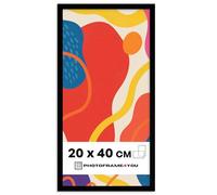 Photoframe4you - Black Photo Frame 20x40 cm / 7,9x15,7 in. - Shatterproof Acrylic Glass - Durable Plastic Wall Hanging for Pictures, Posters, Art Prints, Certificates & More - Nancy