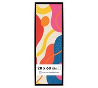 Photoframe4you - Black Photo Frame 20x60 cm / 7,9x23,6 in. - Shatterproof Acrylic Glass - Durable Plastic Wall Hanging for Pictures, Posters, Art Prints, Certificates & More - Nancy