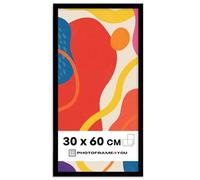 Photoframe4you - Black Photo Frame 30x60 cm / 11,8x23,6 in. - Shatterproof Acrylic Glass - Durable Plastic Wall Hanging for Pictures, Posters, Art Prints, Certificates & More - Nancy