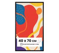 Photoframe4you - Black Photo Frame 40x70 cm / 15,7x27,6 in. - Shatterproof Acrylic Glass - Durable Plastic Wall Hanging for Pictures, Posters, Art Prints, Certificates & More - Nancy