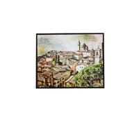 Photoframesandmore Art Board Frame - Black - Wooden Tray Frame. Frames Designed for Canvas Panels. 40x50cm