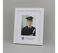 photoframesandmore Graduation Frames for Mounted University Pictures | Unusual size Graduation Frame | Pre-mounted University Picture Frame | To stand or hang White A4 (21x29.7cm)