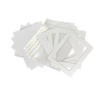 photoframesandmore Mount Browsing Packs | Picture & Photo Mount Kits with Backs and Clear Bags | Acid-Free | Various Sizes White | Cream | Black | A3 | A4 | A5 | 11x14 | 10x8 + (20, 8x6 for 5x)