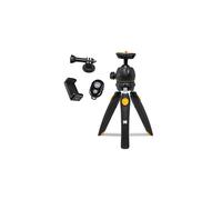 PhotoGear Mini Adjustable Tripod with Remote 360 Ball Head Compact 9 Tabletop Tripod11 Selfie Stick 5Position Legs Rubber Feet Smartphone Action
