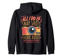 Photograhy Snap Shots and Buying Bitcoin Cryptocurrency Zip Hoodie