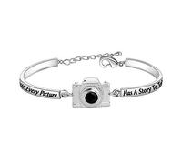 Photograph Bracelet Camera Charm Because Every Picture Has a Story to Tell Photography Gifts for Photographers Women Best Friends (Photograph Bracelet)