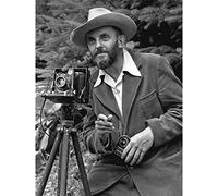 Photographer Ansel Adams With Camera Photo Extra Large XL Wall Art Poster Print