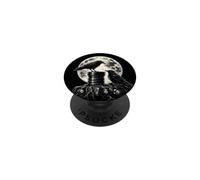Photographer Camera Lens Raven Bird Photography Moon Men PopSockets Adhesive PopGrip
