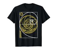 Photographer Camera Shutter Fibonacci Spiral Photography Value Graphic T-Shirt, Men, Black, S