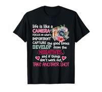 Photographer Photography Cute Life Is Like A Camera T-Shirt