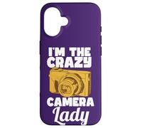 Photographer Photography Quote I'm The Crazy Camera Lady Case for iPhone 16