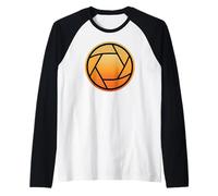 Photographer Vintage Collage Photography Day Photojournalist Raglan Baseball Tee