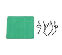 Photographic Green Screen Backdrop, Green Cotton Polyester Perforated Background Cloth for, 120g Thickened Pure Color Chroma Key Fabric with Retaining Clips for Studio Vid (1x2m / 3.28x6.56ft)