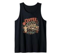 Photography and Coffee Mom, Mama Retro Vintage Graphic Tank Top