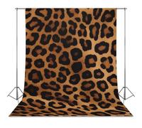 Photography Backdrop 56"x98" - Wrinkle-Resistant & Machine Washable - Cool Cheetah Leopard Backdrop for Photoshoot Non-Reflective Studio Background for Product, Portrait, Video