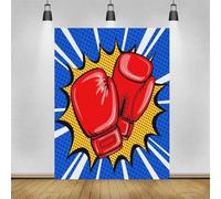 Photography Backdrop Boxing Gloves Photo Background Cloth Curtain For Studio Streaming Live Video Studio Banner Poster 240x180cm