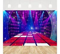 Photography Backdrop Disco Ball Stage Nightclub Neon Music Birthday Disco Theme Party Decorations Let's Glow Crazy Background 350x240CM