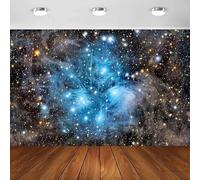 Photography Backdrop Galaxy Stars Starry Night Sky Outer Space Universe Nebula Background Kids Birthday Party Decor Poster 250x180CM