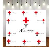 Photography Backdrop Graduation Party Hospital Nurse Doctor Thank You Nursing Party Background Poster Banner Decor Photo Studio 300x200CM