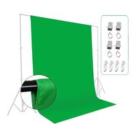 Photography Backdrop Green Screen Backdrops Cloth Photography Background Smooth Cotton for Photo Studio Shoot Video(200X200cm)