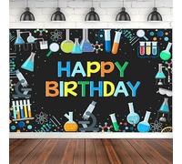 Photography Backdrop Mad Science Fun Scientist Physical And Chemical Experiments Happy Birthday Party Decor Background 300x200cm