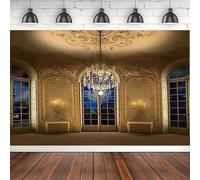 Photography Backdrop Medieval Palace Pillar Luxurious Palace Chandelier Wedding Birthday Party Background Poster Photo Studio 240x180cm