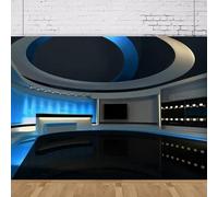 Photography Backdrop News Broadcast Hall Recetation Desk Office Interior Program Record Front Table Background Portrait Shoot 200x140CM